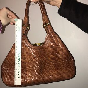 Authentic Cole Haan Woven Leather Purse